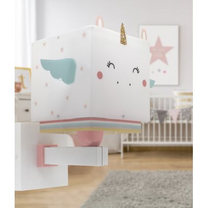 Dalber 64599 - Seinavalgusti lastetuppa LITTLE UNICORN 1xE27/15W/230V