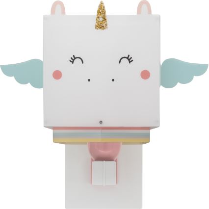 Dalber 64599 - Seinavalgusti lastetuppa LITTLE UNICORN 1xE27/15W/230V