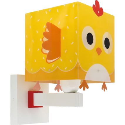 Dalber 64649 - Seinavalgusti lastetuppa LITTLE CHICKEN 1xE27/15W/230V