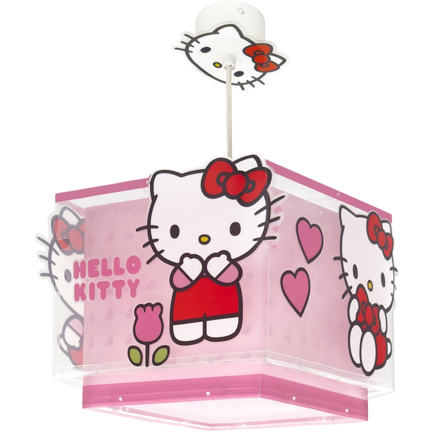 Dalber 73262 - Laste laelamp HELLO KITTY 1xE27/15W/230V roosa