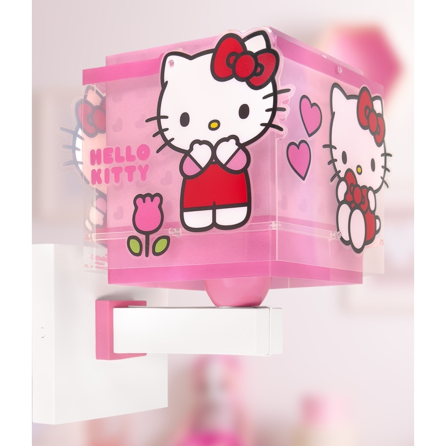 Dalber 73269 - Laste seinavalgusti HELLO KITTY 1xE27/15W/230V roosa