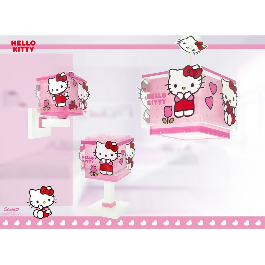 Dalber 73269 - Laste seinavalgusti HELLO KITTY 1xE27/15W/230V roosa