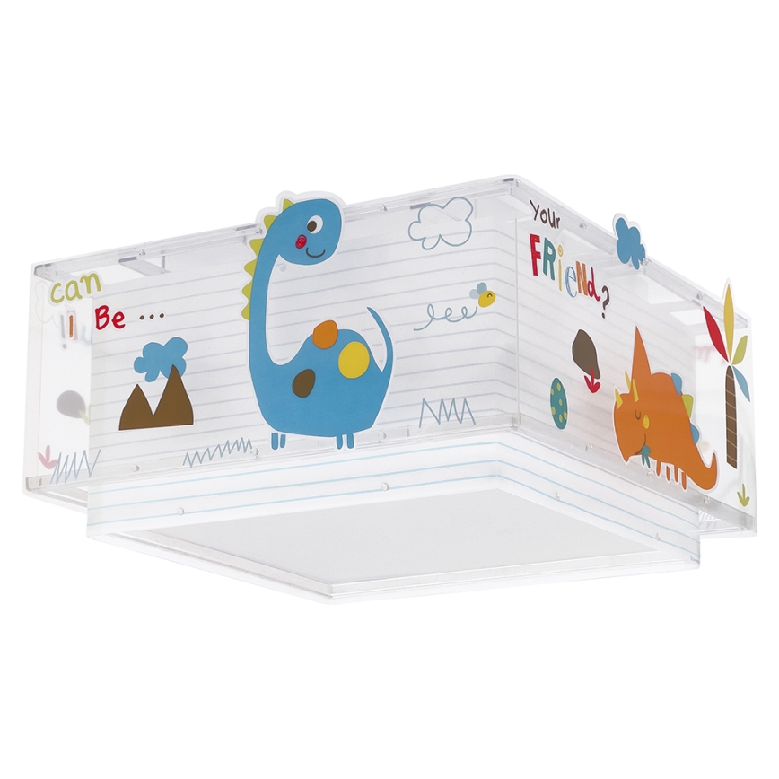 Dalber 73456 - Laevalgusti lastele DINOS 2xE27/60W/230V