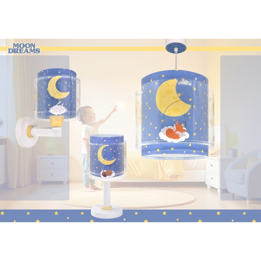 Dalber 76632 - Laste lühter MOON DREAMS 1xE27/15W/230V sinine