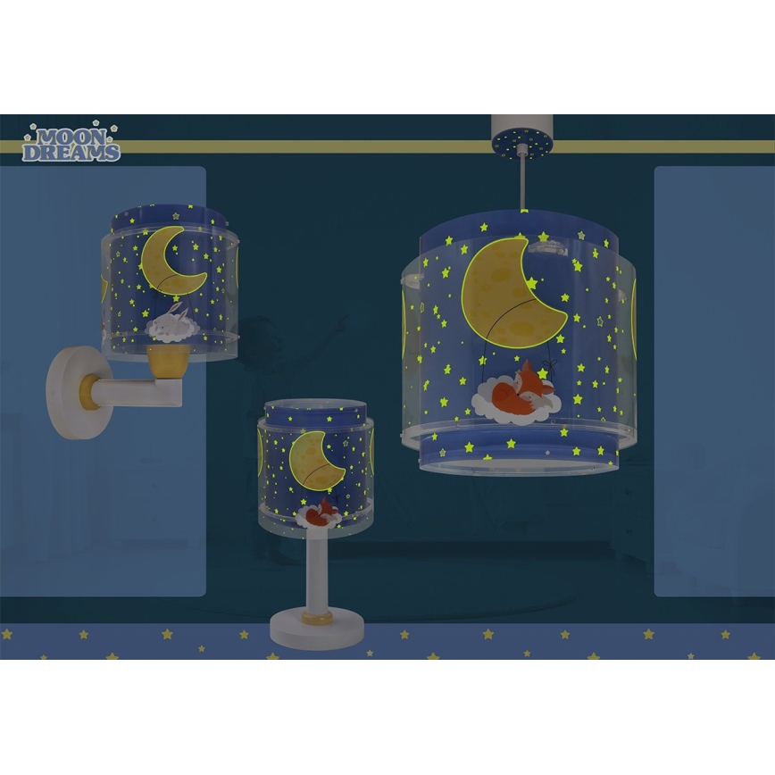 Dalber 76632 - Laste lühter MOON DREAMS 1xE27/15W/230V sinine