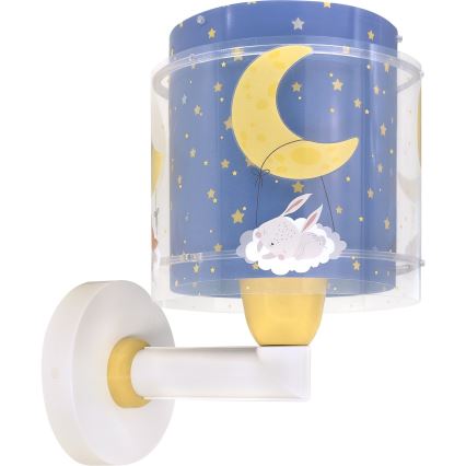 Dalber 76639 - Laste seinavalgusti MOON DREAMS 1xE27/15W/230V sinine