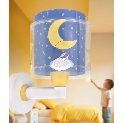 Dalber 76639 - Laste seinavalgusti MOON DREAMS 1xE27/15W/230V sinine