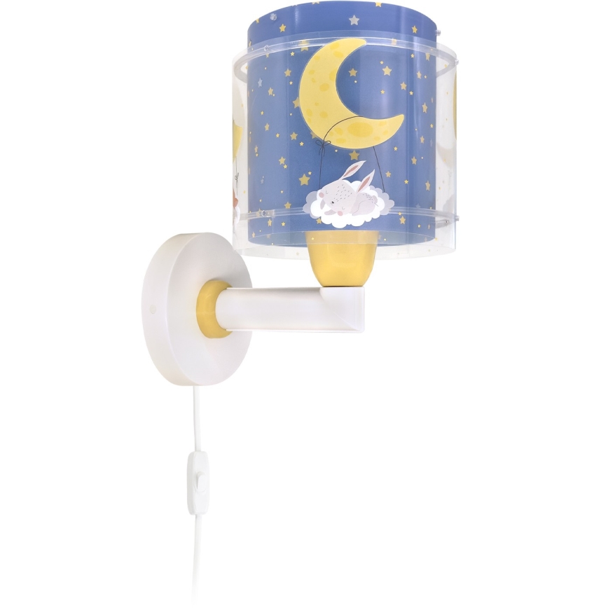 Dalber 76639 - Laste seinavalgusti MOON DREAMS 1xE27/15W/230V sinine