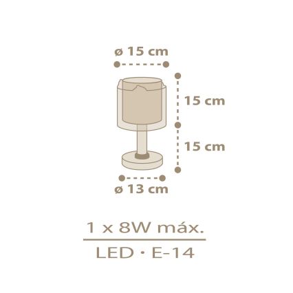 Dalber 76871 - Väike lamp lastetuppa BABY CHICK 1xE14/8W/230V