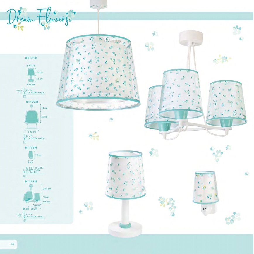 Dalber 81175H - LED Lamp pistikupessa DREAM FLOWERS 1xE14/0,3W/230V