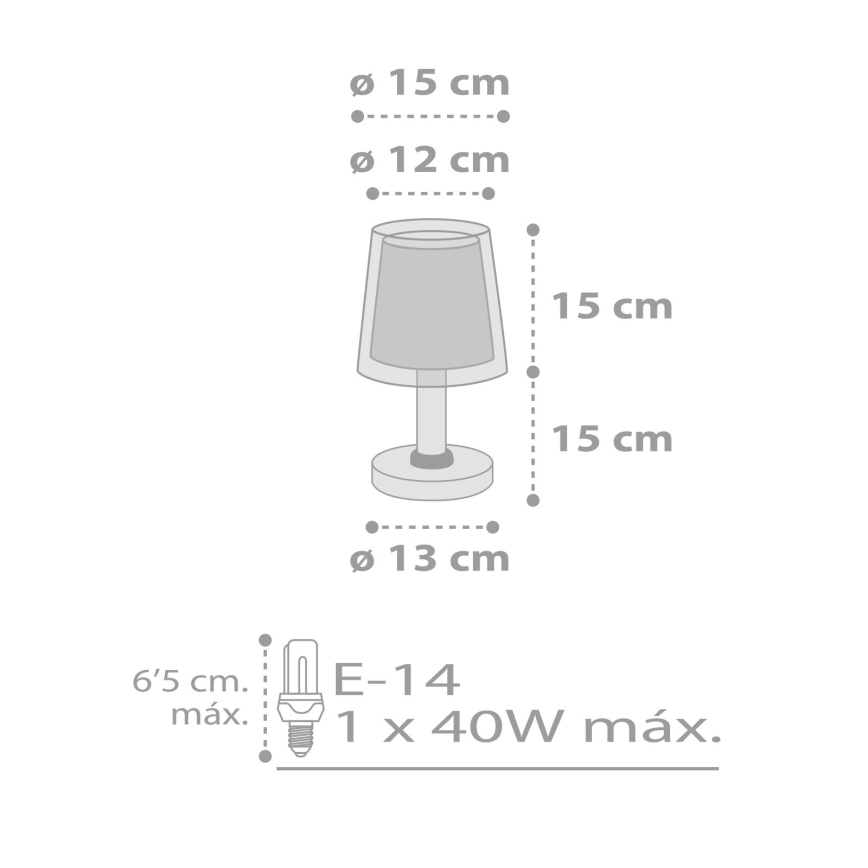 Dalber 81191E - Lamp lastele LIGHT FEELING 1xE14/40W/230V