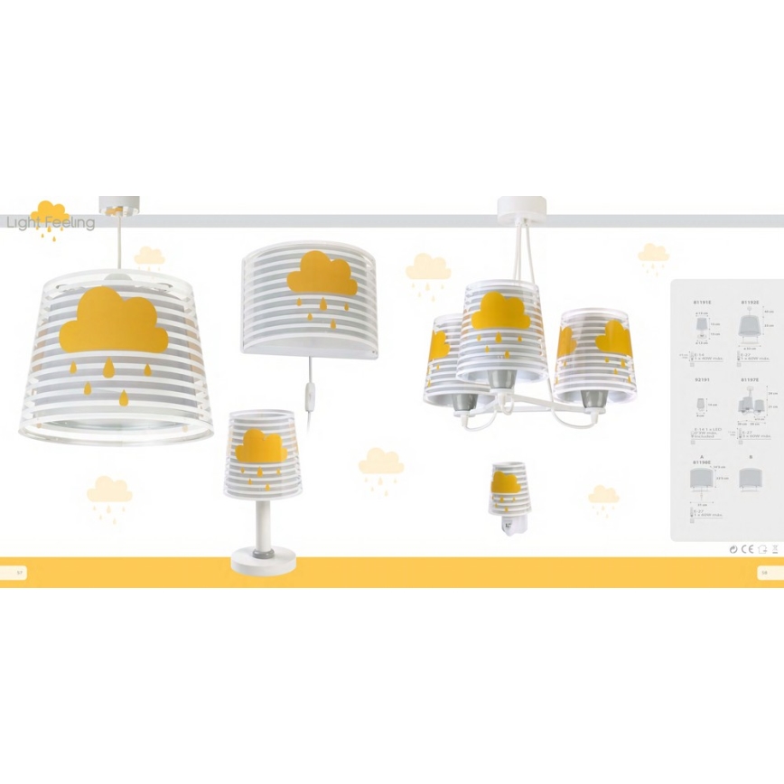 Dalber 81191E - Lamp lastele LIGHT FEELING 1xE14/40W/230V
