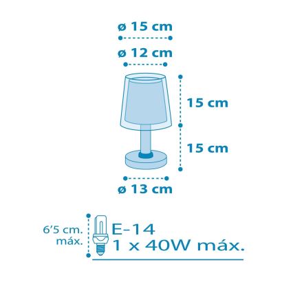 Dalber 81191T - Lamp lastele LIGHT FEELING 1xE14/40W/230V