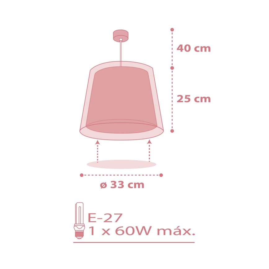 Dalber 81192S - Lühter lastele LIGHT FEELING 1xE27/60W/230V