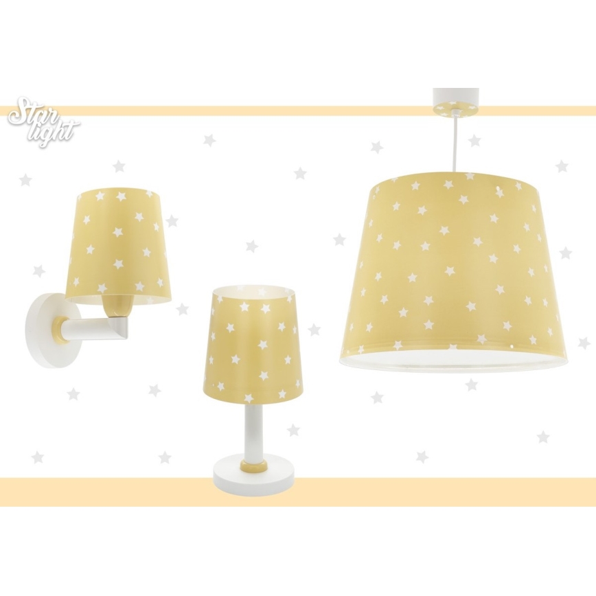 Dalber 82211A - Lamp lastetuppa STAR LIGHT 1xE14/40W/230V kollane