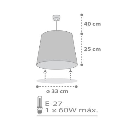 Dalber 82212B - Lühter lastetuppa STAR LIGHT 1xE27/60W/230V valge