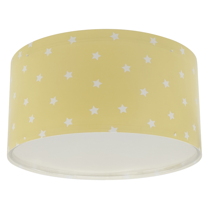 Dalber 82216A - Laevalgusti lastele STAR LIGHT 2xE27/60W/230V kollane