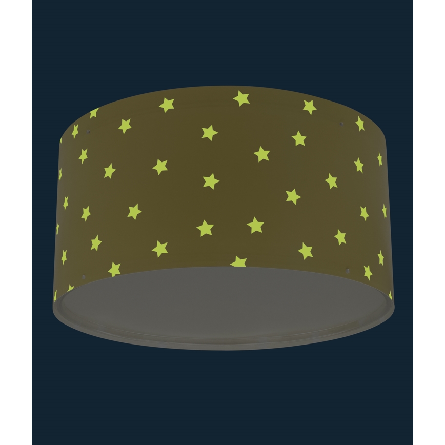 Dalber 82216A - Laevalgusti lastele STAR LIGHT 2xE27/60W/230V kollane
