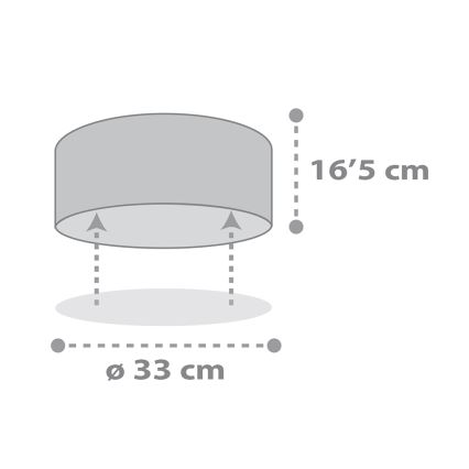 Dalber 82216B - Laevalgusti lastele STAR LIGHT 2xE27/60W/230V valge