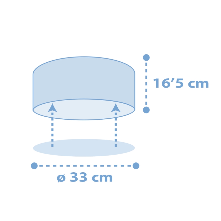 Dalber 82216T - Laevalgusti lastele STAR LIGHT 2xE27/60W/230V sinine