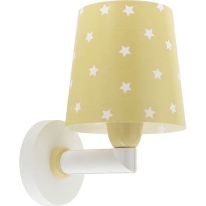 Dalber 82219A - Seinavalgusti lastetuppa STAR LIGHT 1xE27/60W/230V kollane