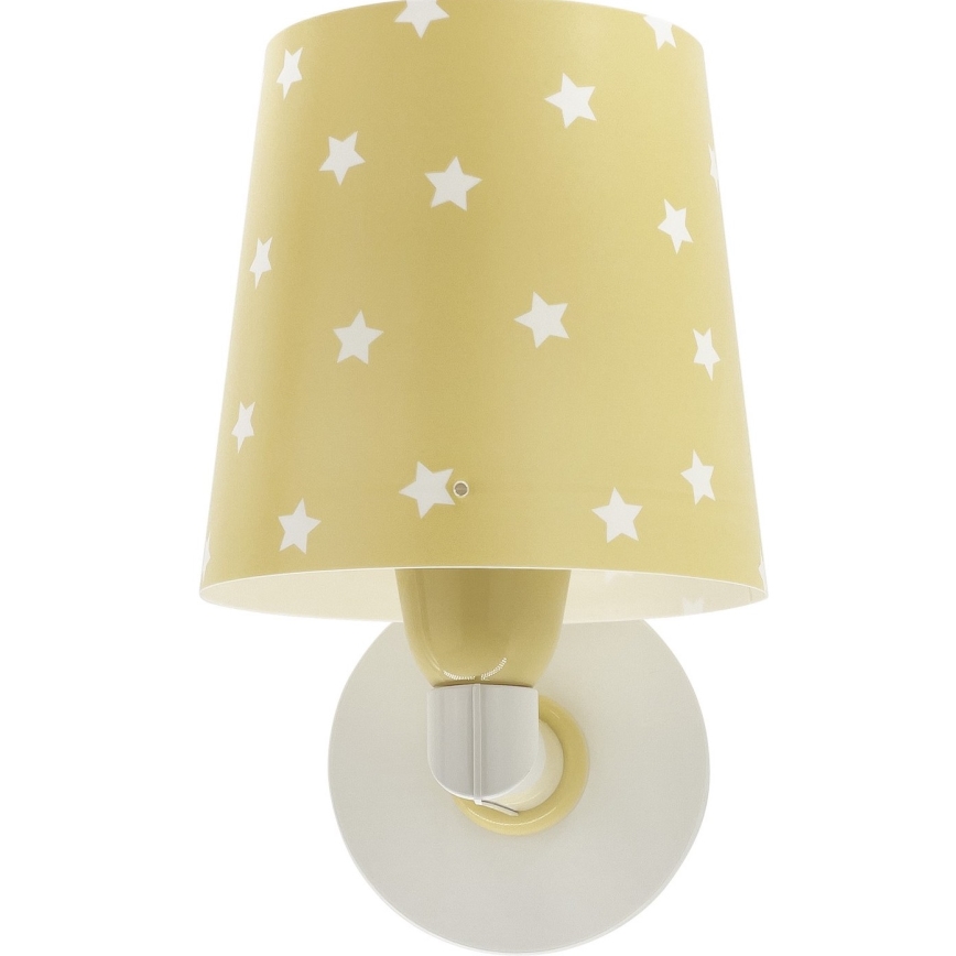 Dalber 82219A - Seinavalgusti lastetuppa STAR LIGHT 1xE27/60W/230V kollane