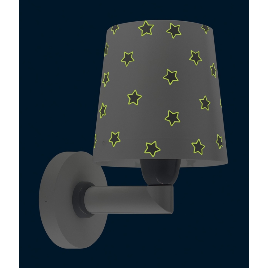 Dalber 82219B - Seinavalgusti lastetuppa STAR LIGHT 1xE27/60W/230V valge