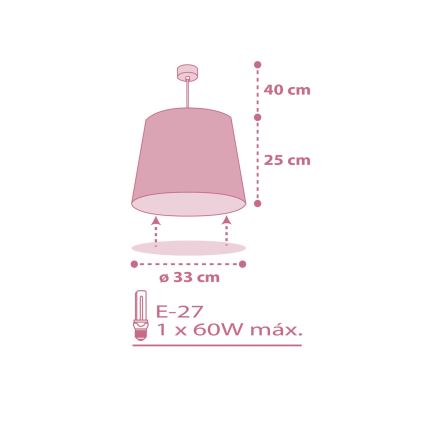 Dalber 82462 - Lühter lastele FLAMINGO 1xE27/15W/230V