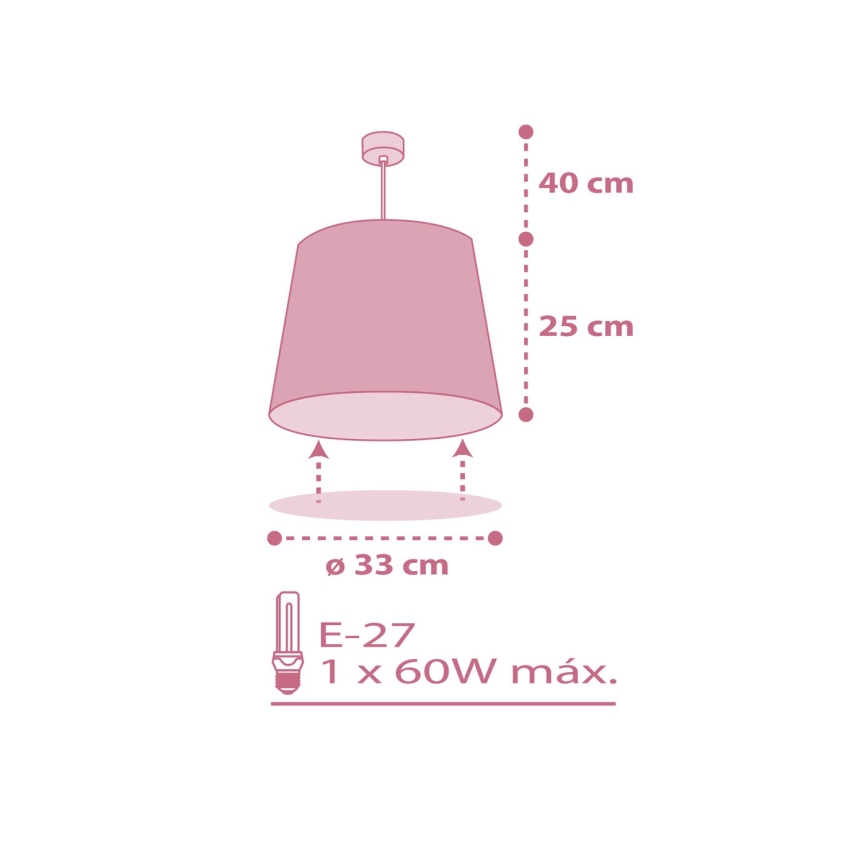 Dalber 82462 - Lühter lastele FLAMINGO 1xE27/15W/230V