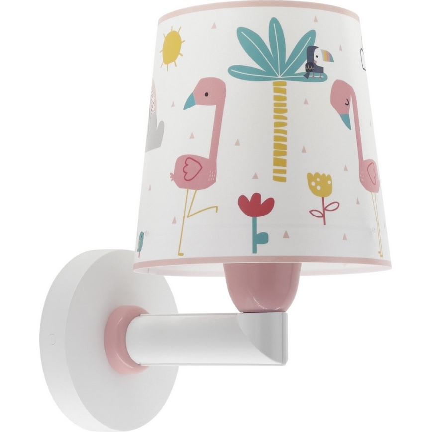Dalber 82469 - Seinavalgusti lastele FLAMINGO 1xE27/15W/230V