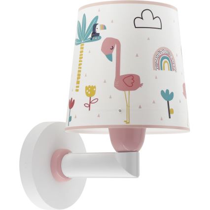 Dalber 82469 - Seinavalgusti lastele FLAMINGO 1xE27/15W/230V