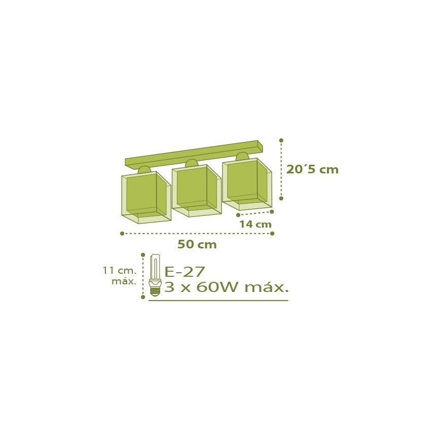Dalber D-11673 - Laevalgusti lastetuppa MY SWEET HOME 3xE27/60W/230V