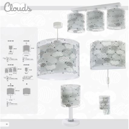 Dalber D-41415E - LED Lamp pistikupessa CLOUDS 1xE14/0,3W/230V