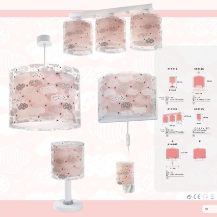 Dalber D-41415S - LED Öölamp CLOUDS 1xE14/0,3W/230V