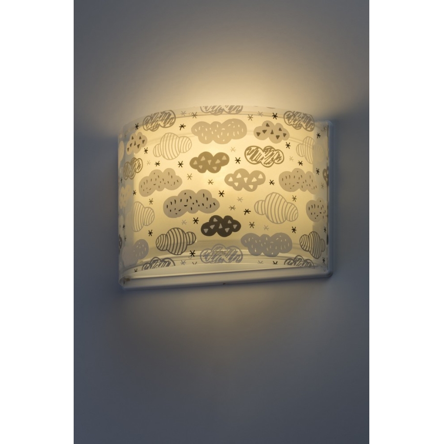 Dalber D-41418E -  Seinavalgusti lastetuppa CLOUDS 1xE27/60W/230V