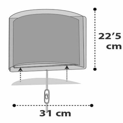 Dalber D-41418S - Seinavalgusti lastetuppa CLOUDS 1xE27/60W/230V