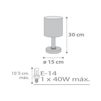 Dalber D-62011E - lastetoa lamp SWEET DREAMS 1xE14/40W/230V