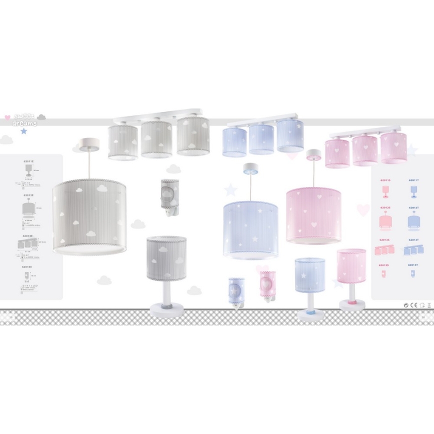 Dalber D-62011E - lastetoa lamp SWEET DREAMS 1xE14/40W/230V