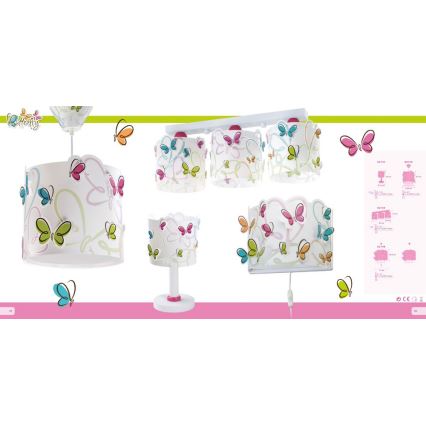 Dalber D-62143 - Laevalgusti lastetuppa BUTTERFLY 3xE27/60W/230V