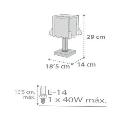 Dalber D-63531 - lastetoa lamp TRAIN 1xE14/40W/230V