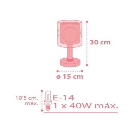 Dalber D-70911 - laste laualamp SWEET DANCE 1xE14/40W/230V