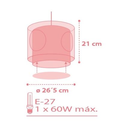 Dalber D-70912 - Lühter lastetuppa SWEET DANCE 1xE27/60W/230V