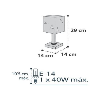 Dalber D-73241 - lastetoa lamp HELLO LITTLE 1xE14/40W/230V