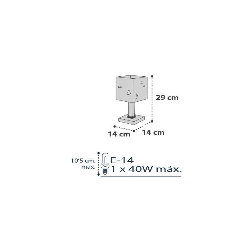 Dalber D-73241 - lastetoa lamp HELLO LITTLE 1xE14/40W/230V
