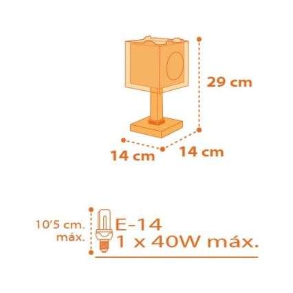 Dalber D-73451 - Lastetoa lamp DINOS 1xE14/40W/230V