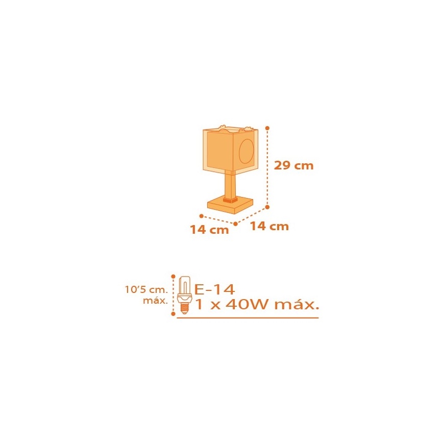 Dalber D-73451 - Lastetoa lamp DINOS 1xE14/40W/230V