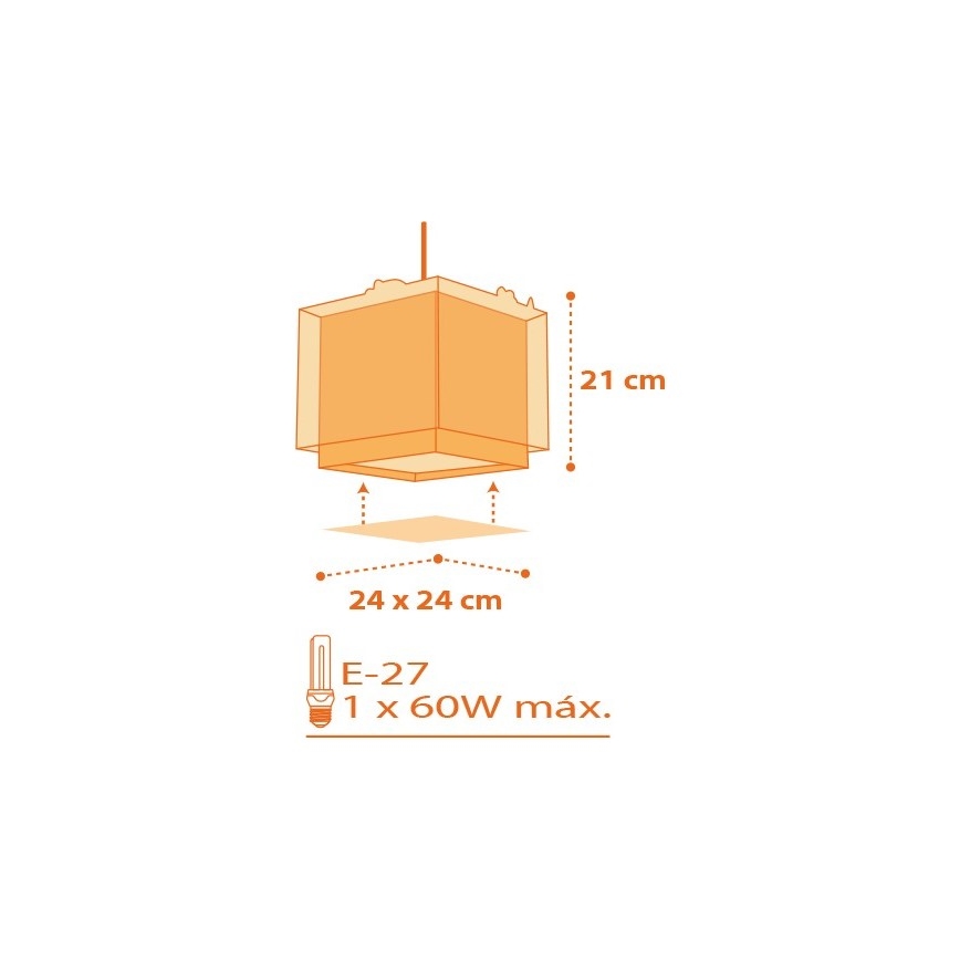 Dalber D-73452 - Lastetoa lühter DINOS 1xE27/60W/230V