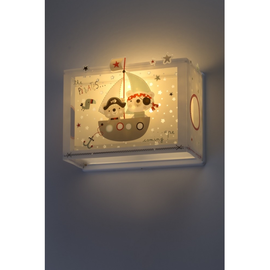 Dalber D-74558 - Seinavalgusti lastetuppa PIRATES 1xE27/60W/230V