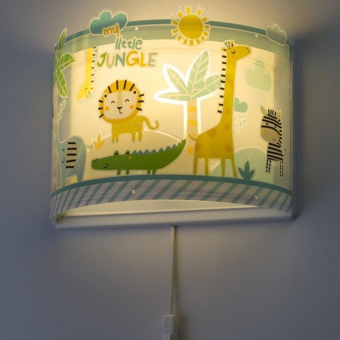 Dalber D-76118 - Seinavalgusti lastetuppa MY LITTLE JUNGLE 1xE27/15W/230V