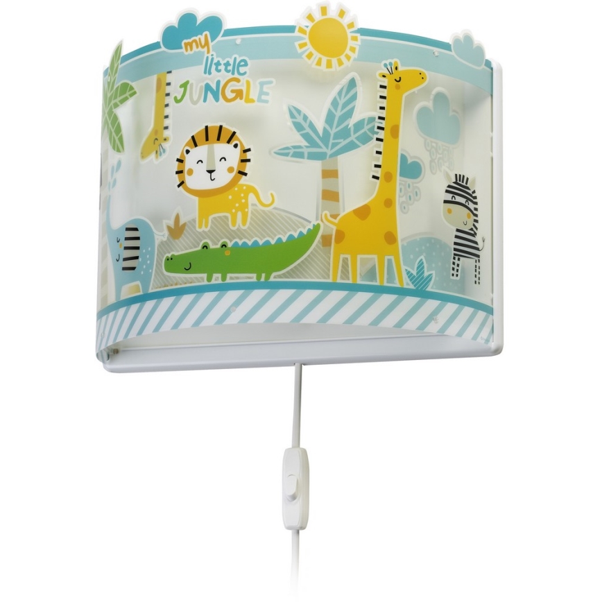 Dalber D-76118 - Seinavalgusti lastetuppa MY LITTLE JUNGLE 1xE27/15W/230V